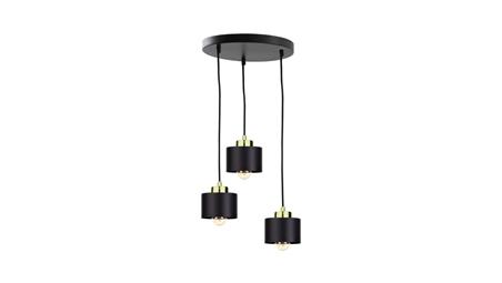 Lampa wisząca nowoczesna 3xE27 SIMPLY BLACK/GOLD-61067