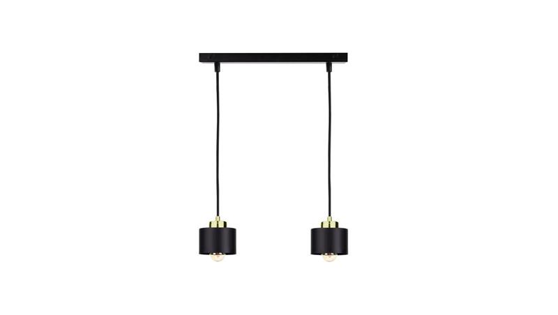 Lampa wisząca nowoczesna 2xE27 SIMPLY BLACK/GOLD-61069