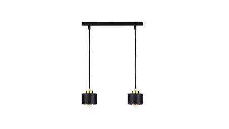 Lampa wisząca nowoczesna 2xE27 SIMPLY BLACK/GOLD-61069