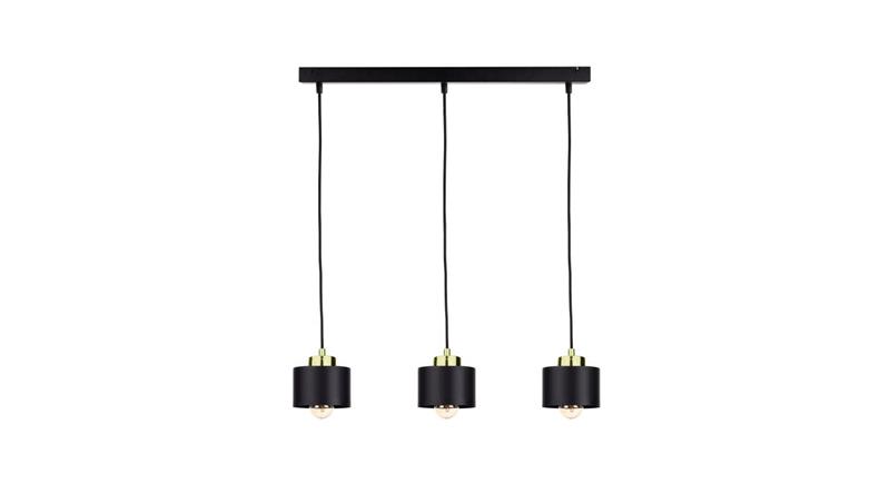 Lampa wisząca nowoczesna 3xE27 SIMPLY BLACK/GOLD-61073