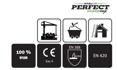 Rękawice nylonowe wodoodporne AQUA FOAM 9" Stalco Perfect Powermax
