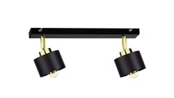 Spot nowoczesny 2xE27 SIMPLY BLACK/GOLD-61077