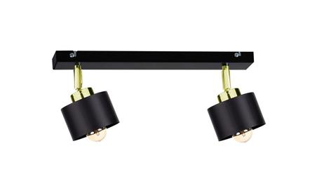 Spot nowoczesny 2xE27 SIMPLY BLACK/GOLD-61077