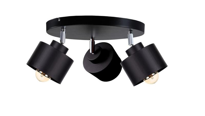 Spot nowoczesny 3x E27 SIMPLY BLACK-61071