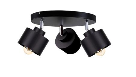 Spot nowoczesny 3x E27 SIMPLY BLACK-61071
