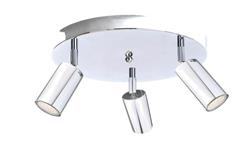 Spot nowoczesny 3x GU10 EYE SILVER-61076