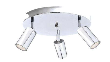 Spot nowoczesny 3x GU10 EYE SILVER-61076