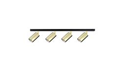 Spot nowoczesny 4xGU10 EYE BLACK GOLD-61078