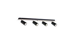 Spot nowoczesny 4xGU10 EYE BLACK WOOD-61084