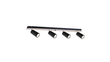 Spot nowoczesny 4xGU10 EYE BLACK WOOD-61084