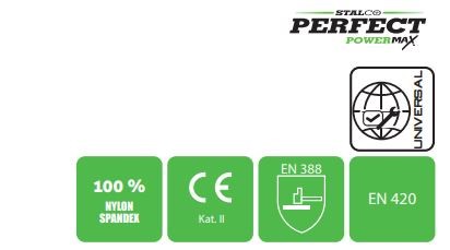 Rękawice nylonowe NITRILE FLEX DOTS 8" Stalco Perfect Powermax Rękawice nylonowe NITRILE FLEX DOTS 8" Stalco Perfect Powermax