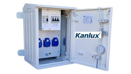 ROZDZIELNICA BUDOWLANA NA ELEWACJĘ (3X2P+Z) RB26x40-K40-00003W-E0-KANLUX-66959