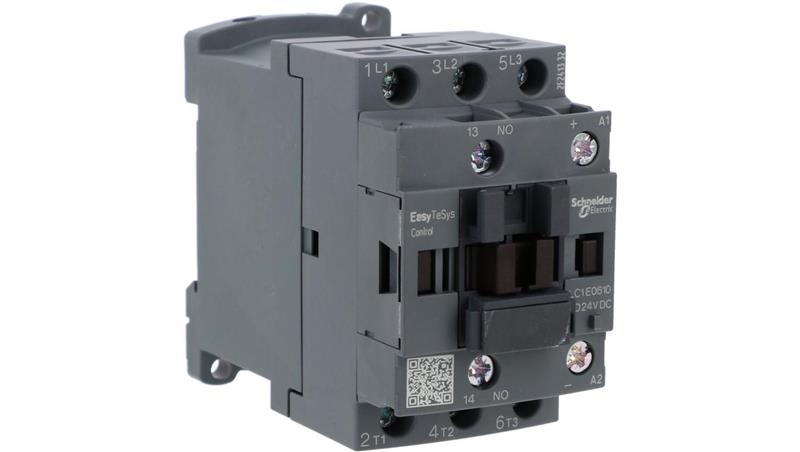 Stycznik mocy Easy TeSys Control AC-3, 6A, 3NO (1NO), cewka 24V DC LC1E0610BD-12245