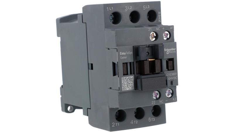 Stycznik mocy Easy TeSys Control AC-3, 38A, 3P (1NC), cewka 24V DC LC1E3801BD-12827 Stycznik mocy Easy TeSys Control AC-3, 38A, 3P (1NC), cewka 24V DC LC1E3801BD-12827