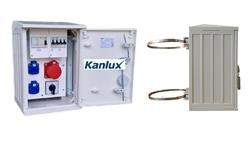 ROZDZIELNICA BUDOWLANA NA SŁUP KANLUX (2X2P+Z, 1X16A/5P) RB26x40 K40-00012W-LOP-S0-KANLUX-66962
