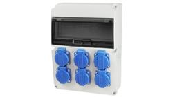 ROZDZIELNICA ROZDZIELNIA SKRZYNKA BUDOWLANA ELEKTRYCZNA OGRODOWA 6X230V RSW006-65935