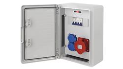 RSZ ROZDZIELNIA ELEKTRYCZNA ROZDZIELNICA BUDOWLANA SKRZYNKA ABS 32A 2x230V RSZ8-102C101-66082