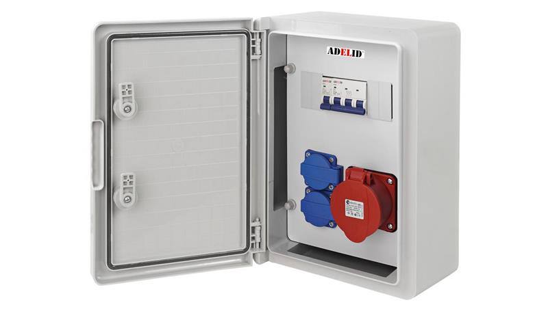 RSZ ROZDZIELNIA ELEKTRYCZNA ROZDZIELNICA BUDOWLANA SKRZYNKA ABS 32A 2x230V RSZ8-102C101-66082