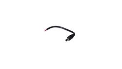 Wtyk DC 5.5x2.1 przewód czarny 15cm 18awg-55253