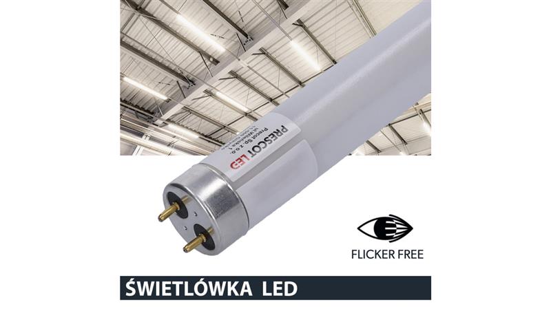 Świetlówka led T8 G13 150cm 25W 4000K 3100lm PC Prescot Flicker free-46742