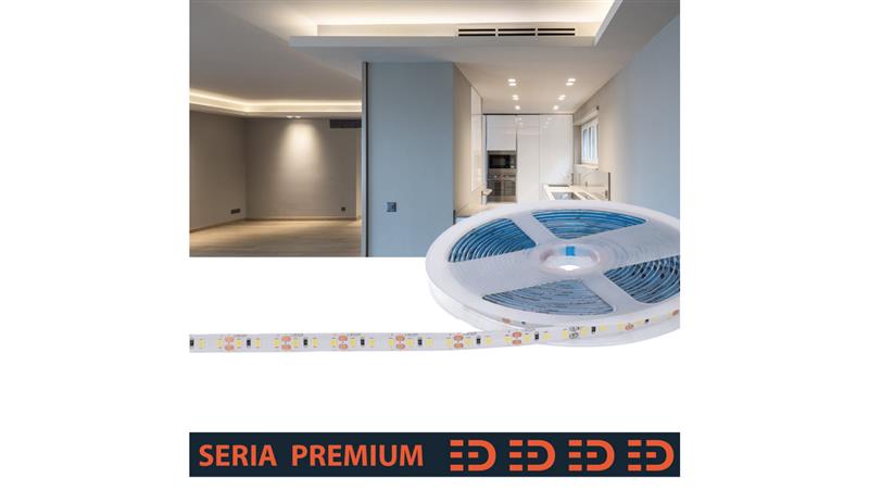 Taśma Premium IP63 12V 120led 4000K SMD2835 Ra90 (5)-59335 Taśma Premium IP63 12V 120led 4000K SMD2835 Ra90 (5)-59335