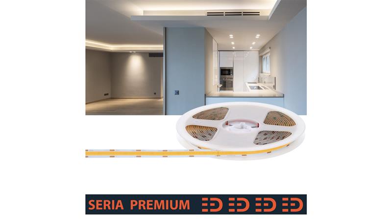Taśma Premium 12V COB 320led 4000K 700lm Ra90 (50)-58578