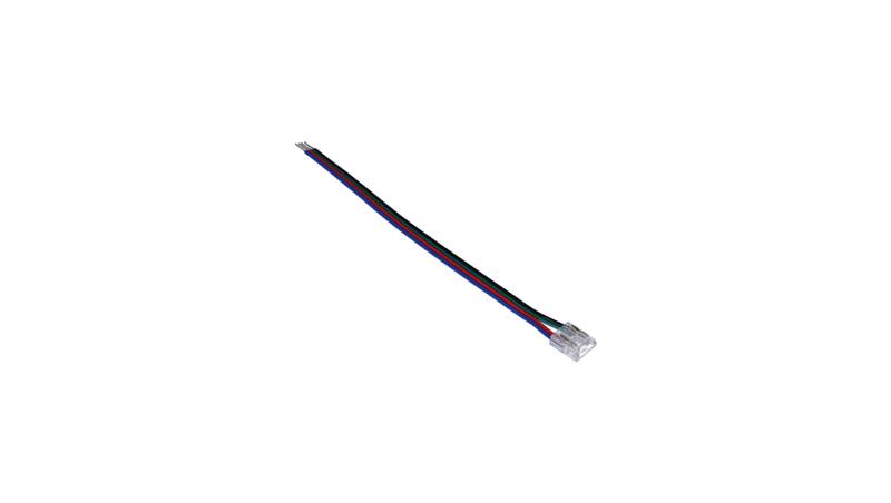 Złączka do taśmy led COB/RGB kolor 10mm taśma-przewód 15cm-56022 Złączka do taśmy led COB/RGB kolor 10mm taśma-przewód 15cm-56022