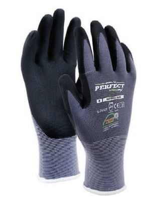 Rękawice nylonowe NITRILE FLEX 10" Stalco Prefect Powermax