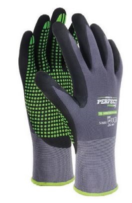 Rękawice nylonowe NITRILE FLEX DOTS 6" Stalco Perfect Powermax