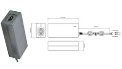 Biurkowy zasilacz impulsowy12V/3A/36W z wtykiem DC - 5.5x2.5mm-10318