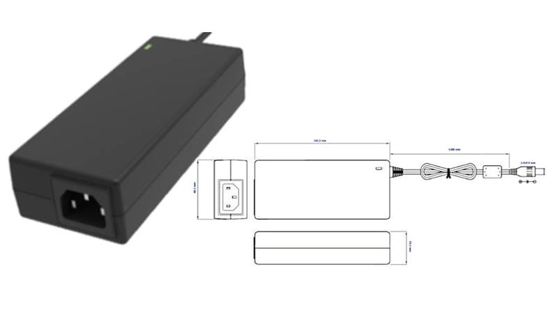Biurkowy zasilacz impulsowy19V/4.73A/90W z wtykiem DC - 5.5x2.5mm-10320