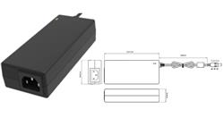 Biurkowy zasilacz impulsowy20V/6A/120W z wtykiem DC - 5.5x2.5mm-10327