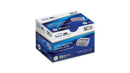 IDEALNA Szybkozłączka 5x 0,75-4mm2 uniwersalna bezhalogenowa (na drut / na linkę) 450V/24A SCP5 SIMET 50szt.-80651
