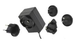 POS(B) 12V/1A/12W czarny, adapter horyzontalny, wtyk AC: EU/US/UK/AU. wtyk DC:2.1/5.5(+)-10341