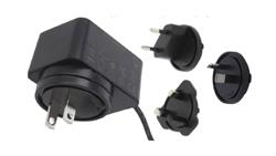 POS(B) 24V/0.5A/12W czarny, adapter horyzontalny, wtyk AC: EU/US/UK/AU. wtyk DC:2.1/5.5(+)-10343