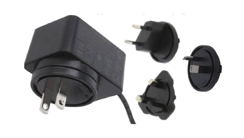 POS(B) 24V/0.5A/12W czarny, adapter horyzontalny, wtyk AC: EU/US/UK/AU. wtyk DC:2.1/5.5(+)-10343
