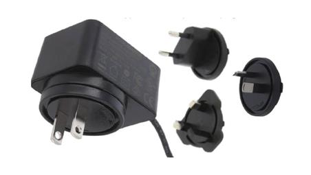 POS(B) 24V/0.5A/12W czarny, adapter horyzontalny, wtyk AC: EU/US/UK/AU. wtyk DC:2.1/5.5(+)-10343