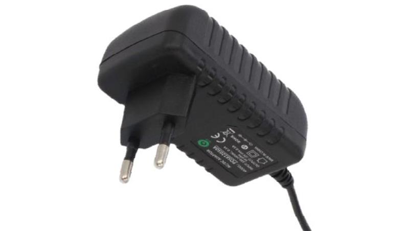 POSB09100A 9V/1A/9W Czarny, adapter horyzontalny, gniazdo AC:CEE7/16. wtyk DC:2.1/5.5(+)-10338