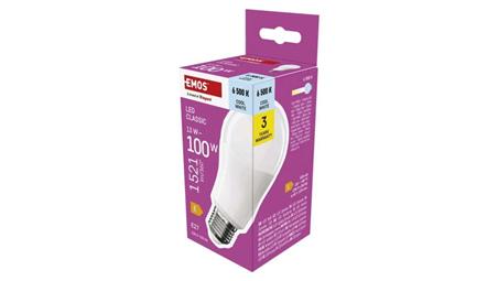 Żarówka LED Classic A60 E27 13W 1521lm 6500K zimna biel ZQ5E64-47938