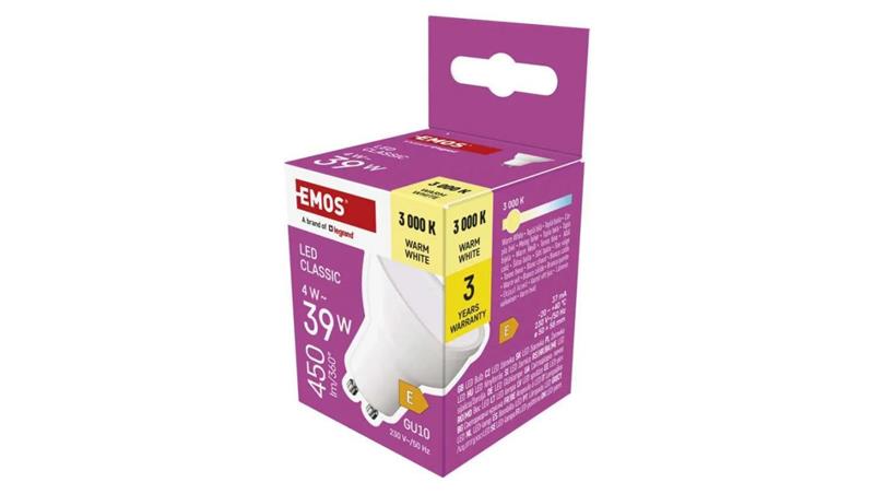 Żarówka LED Classic MR16 GU10 4W 450lm 3000K ciepła biel ZQ8E22-46852 Żarówka LED Classic MR16 GU10 4W 450lm 3000K ciepła biel ZQ8E22-46852