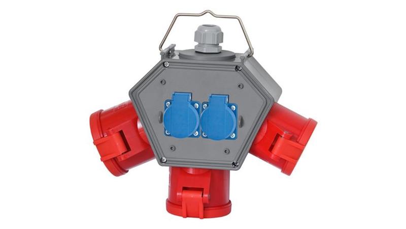 Rozdzielnica POLYBOX - gniazda 3x32A 5p, 2x230V-32159