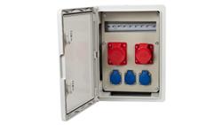 Rozdzielnica budowlana RB-300 12M - gniazda 16A 5p, 32A 5p, 3x230V, /12 modułów/-66986