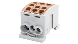 Zacisk HLK 100A-3 (1x25,2x16 / 1x25,2x16) - brązowy-64428