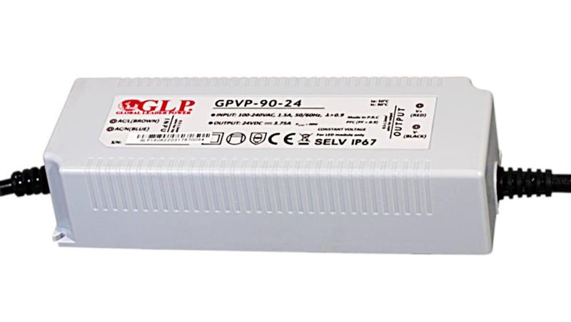 Zasilacz 12V/7.5A, CV, PFC, IP67 plasic-9403