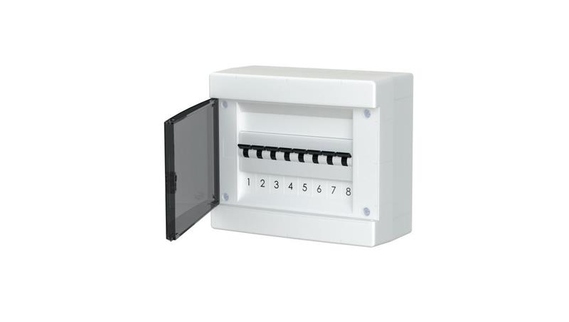 Rozdzielnica modułowa natynkowa plastikowa 1x8 IP40 C.1308-P-68114 Rozdzielnica modułowa natynkowa plastikowa 1x8 IP40 C.1308-P-68114