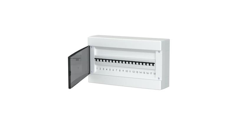 Rozdzielnica modułowa natynkowa plastikowa 1x18 IP40 C.1318-P-68085 Rozdzielnica modułowa natynkowa plastikowa 1x18 IP40 C.1318-P-68085