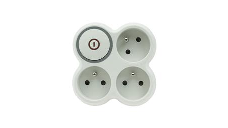 Rozgałęźnik wtyczkowy trzykrotny z/u z włącznikiem R-31WS/B W-72008-29340