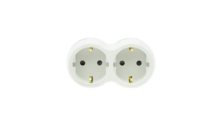 Rozgałęźnik wtyczkowy dwukrotny z/u schuko R-21S/B W-72004-29339
