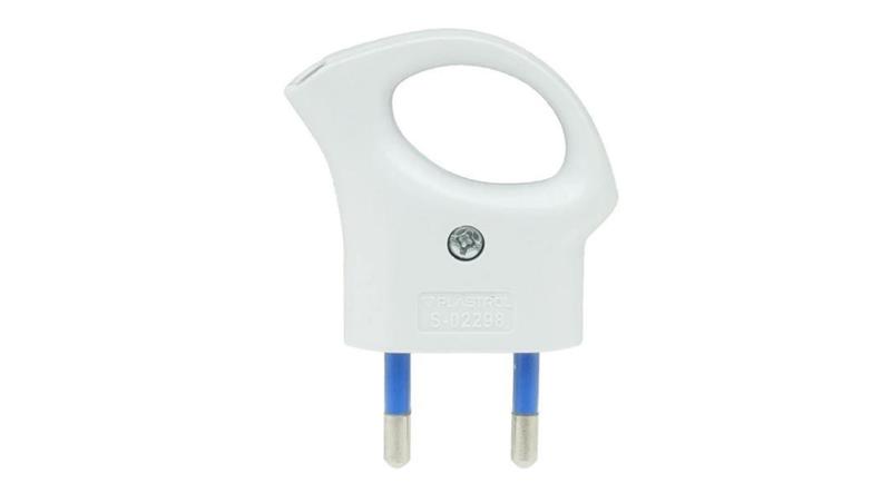 Wtyczka płaska z uchwytem WT-1U BIAŁY W-32003-27545 Wtyczka płaska z uchwytem WT-1U BIAŁY W-32003-27545
