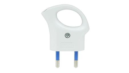 Wtyczka płaska z uchwytem WT-1U BIAŁY W-32003-27545